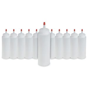 8 oz. Applicator Bottles with Yorker Cap (Dozen)