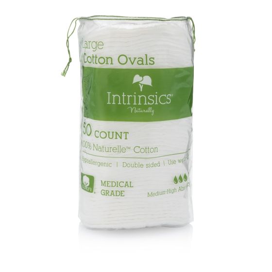  3 Intrinsics Cotton Oval - 50 Count - 100% Naturelle™ cotton