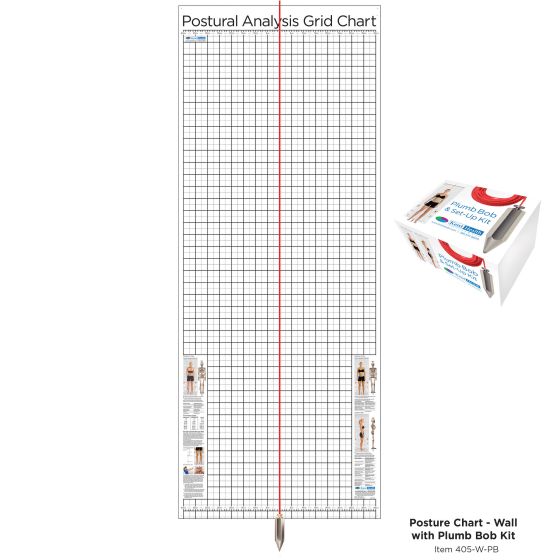 Kent Health Posture Analysis Grid Chart – Original with Plumb Bob Kit