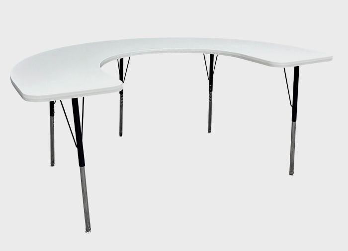 Tru™ Height Adjustable Work/Therapy Table, Horseshoe 48″ x 72″