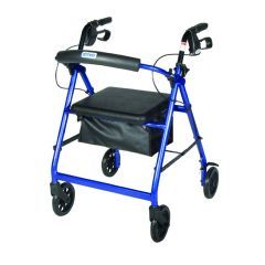 Drive Aluminum Rollator Walker with 6 Wheels & Padded Seat