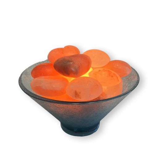 Harmony Salt Poly Carbonate Salt Stone Warmer Bowl with Stones