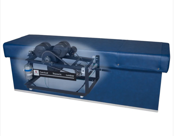 Quantum 400 Intersegmental Traction Table W/assist Bar : OX BLOOD 