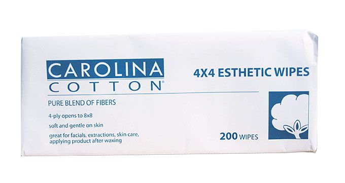Carolina Cotton 4 X 4 Esthetic Wipes