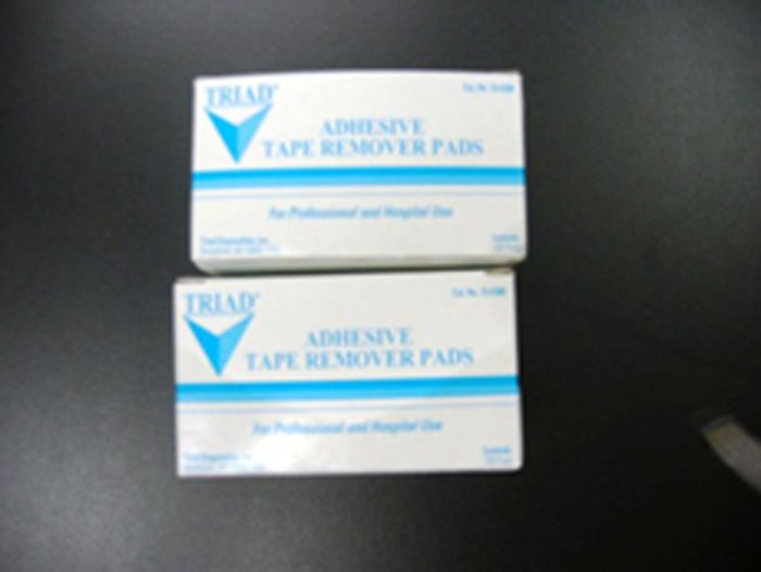 Adhesive Remover Wipes Unscented, 100/Box