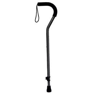 Cane, Offset Adjustable Lock, With Wriststrap