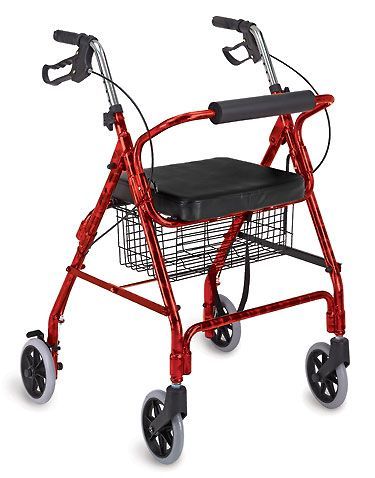 Ultra Lightweight Aluminum Rollator, 4-Wheeled