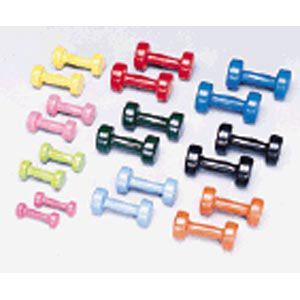 Vinyl Dumbbell Set 1-10Lbs 1 Pair Per Weight