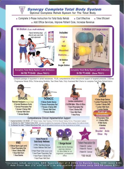 Complete Total Body Rehab Sys W/Multi-Use Station