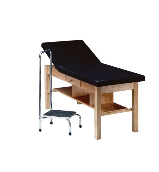 Treatment Table W/ Adjustable Back, Shelf & Drawer