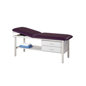 Steel Straight Line Treatment Table W/Drawers
