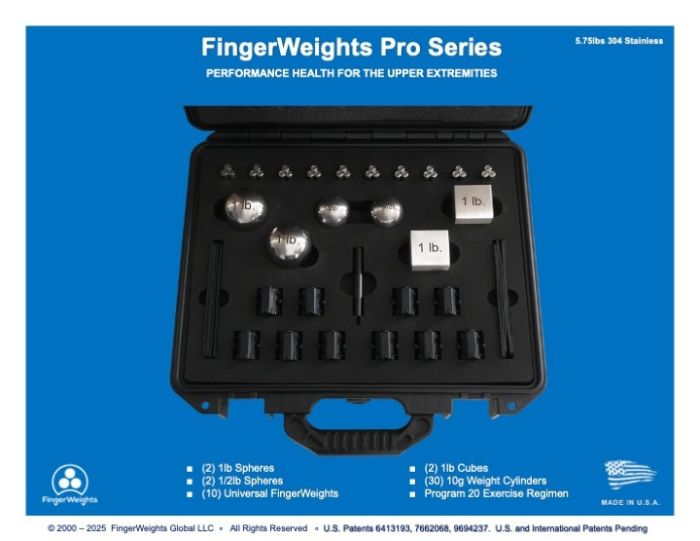 Finger Weights Pro Series -stainless