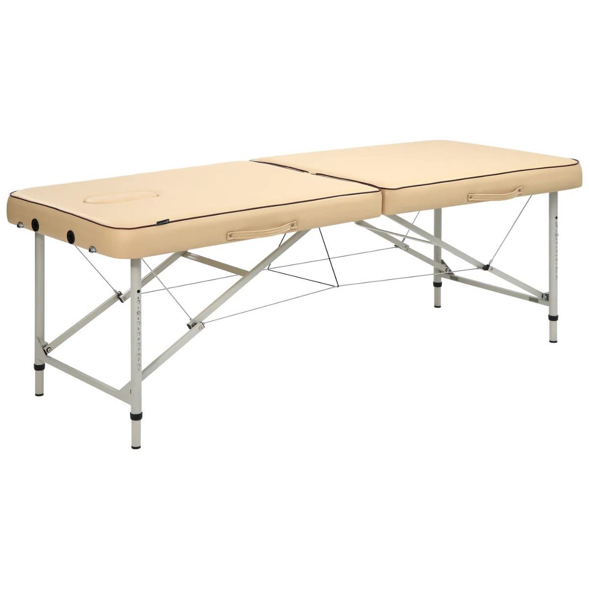 Master®  Massage 28” Breeze Light Weight Aluminum Portable Massage Table Package, Cream Color
