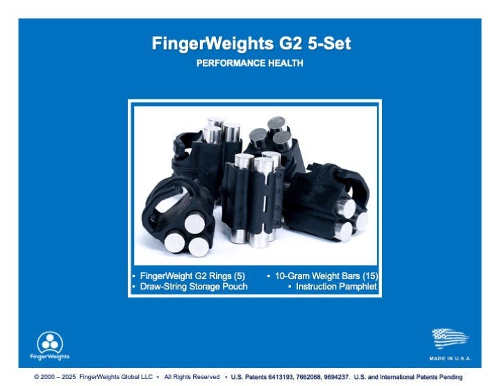 FingerWeights G2 5 set