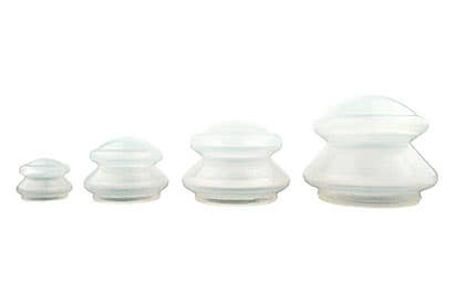 White Silicone Cupping Set