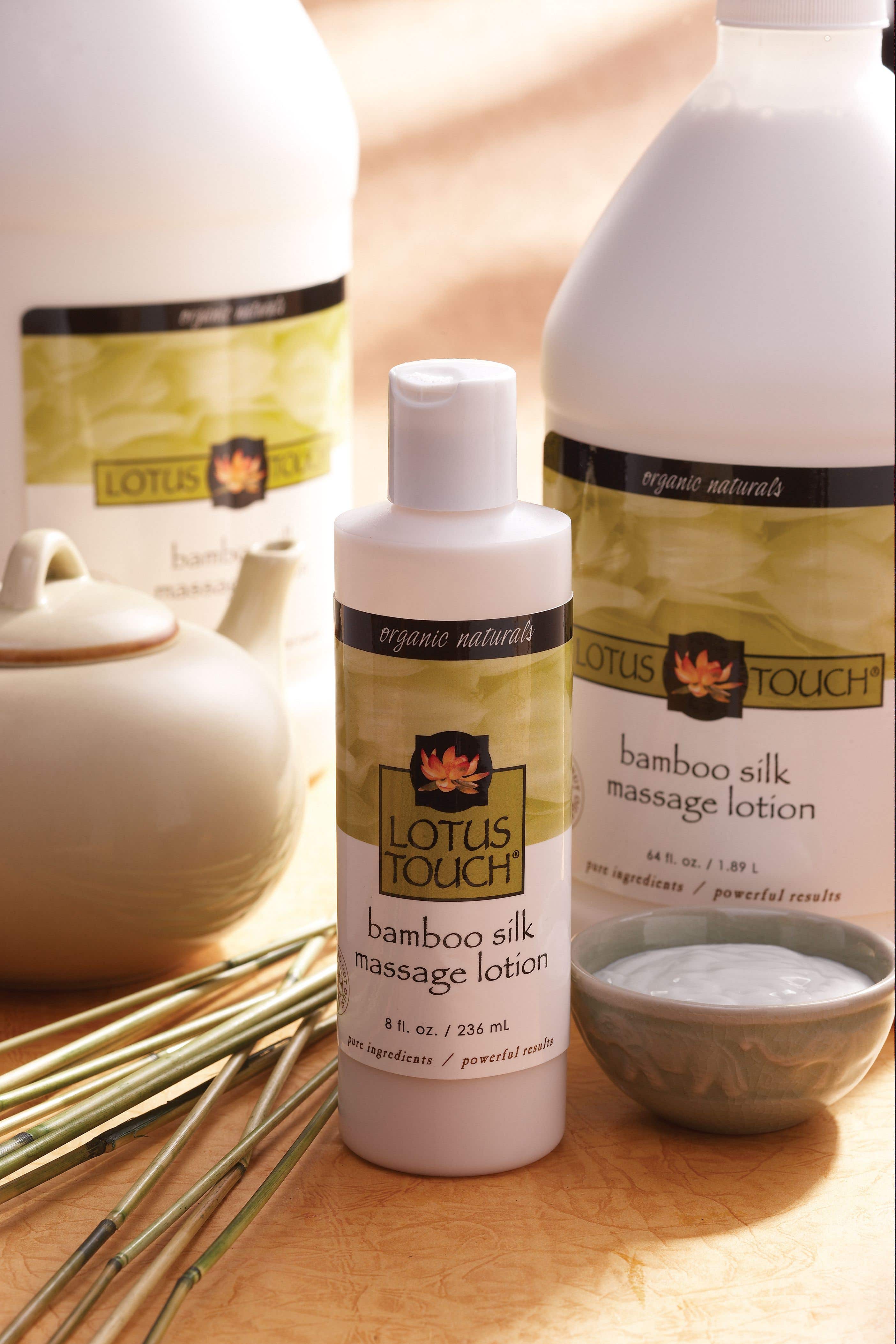 Lotus Touch Organic Naturals™ Bamboo Silk Massage Lotion