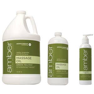 Amber Green Tea Mint Massage Oil