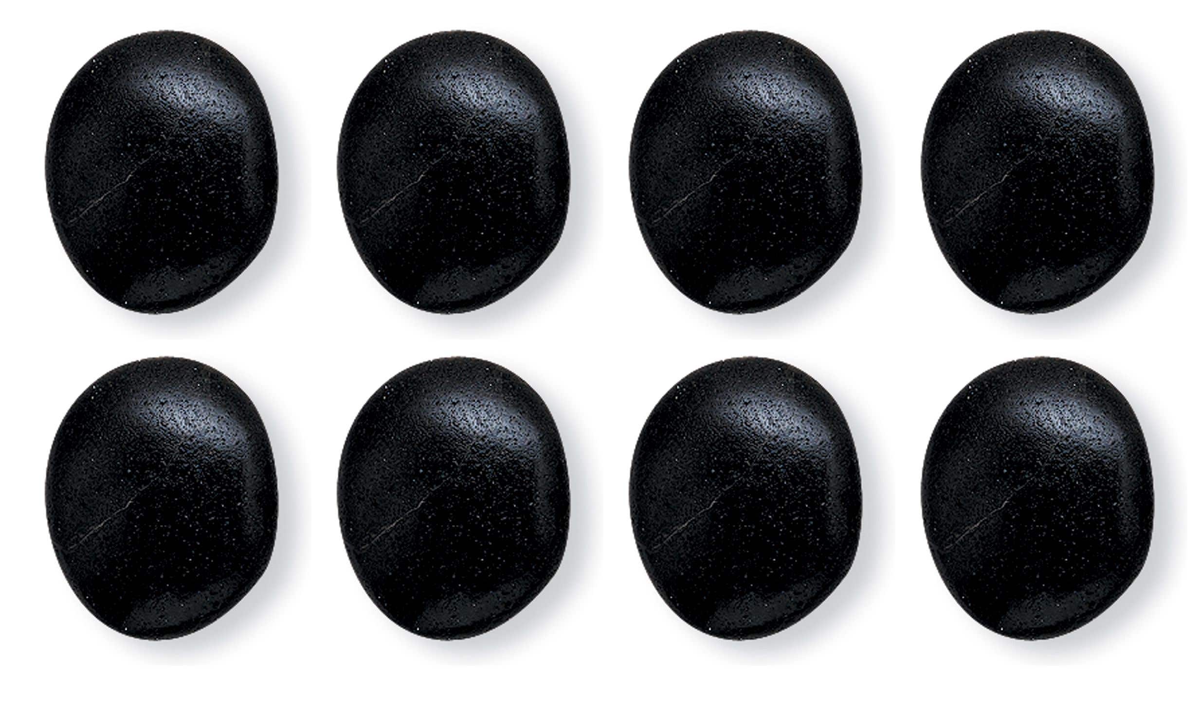 Hot Stones Massage Large, Set Of 8 Basalt Stones