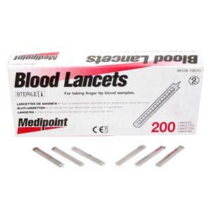 Stainless Steel Sterile Lancets 200Ct