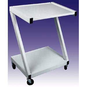 Steel 2 Shelf Cart - White