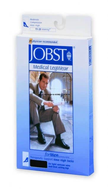 Jobst For Men Ribbed Knee-Hi 15-20Mmhg