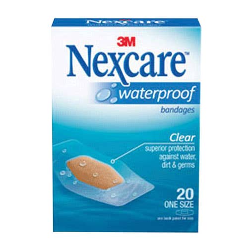 Nexcare Waterproof Bandaids 1-1/6 x 2.25 - Waterproof Bandages