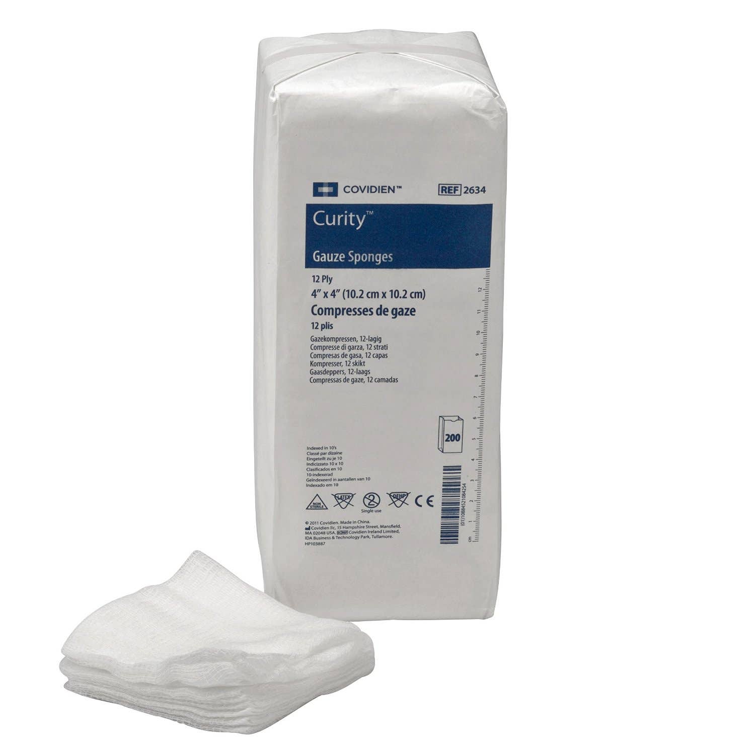 4x4 Non-Sterile 12 Ply Gauze 200/Pack