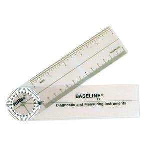 Baseline HiRes 360 degree clear plastic rulongmeter, 6 inches