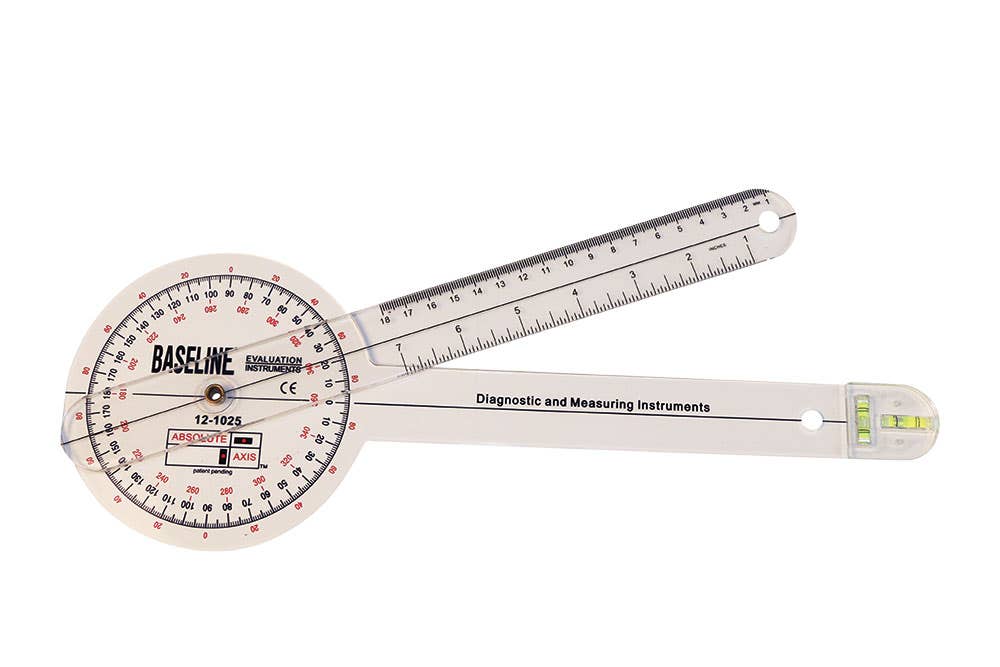 Baseline Absolute Axis 12 Clear Goniometer
