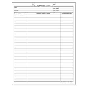 MedicalPatient Care Progress Notes Forms, 100/Pkg