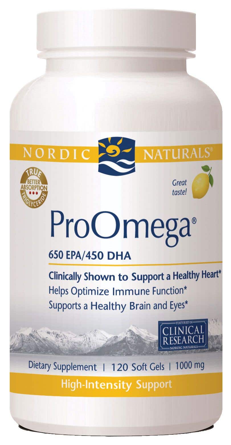 Nordic Naturals ProOmega Omega-3 Oil, 1000mg Lemon