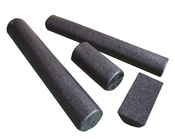 CanDo® High Density Black Foam Therapy Rolls - Foam Rollers
