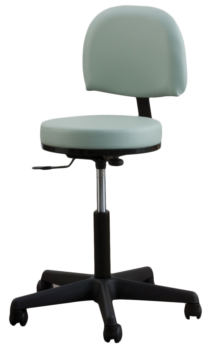 Oakworks® Premium Swivel Stool With Backrest
