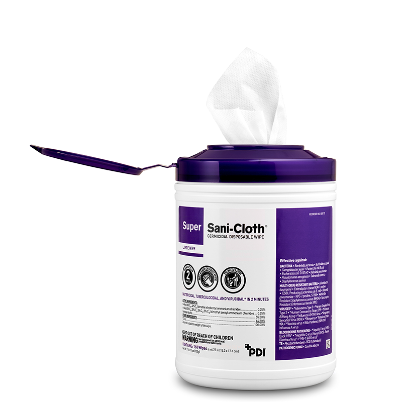 Super Sani-Cloth Germicidal Disposable Wipes - 160 Wipes