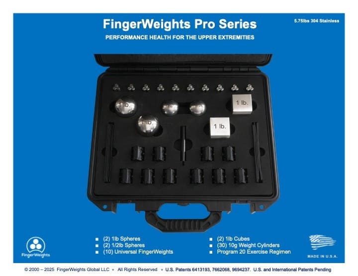 Finger Weights Pro Series -stainless