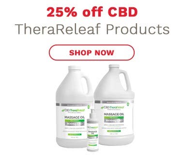 25% off CBD TheraReleaf Products