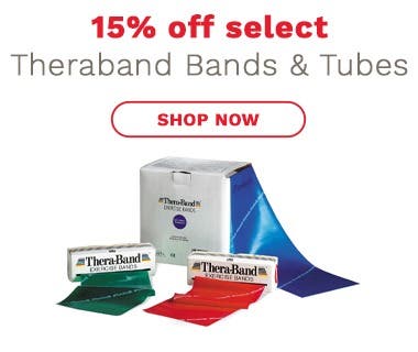 15% off select Theraband Bands & Tubes
